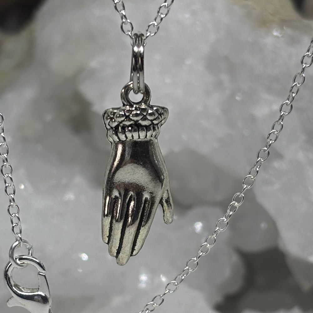2 for $25 Hamsa Prayer Hand Necklace - Sterling Silver chain included